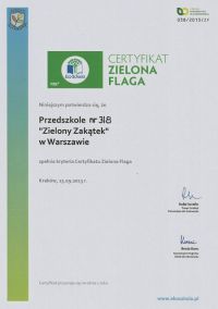 certyfikatZielonaFlaga